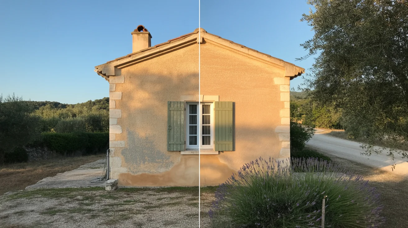 Lambesc, route de Rognes toiture