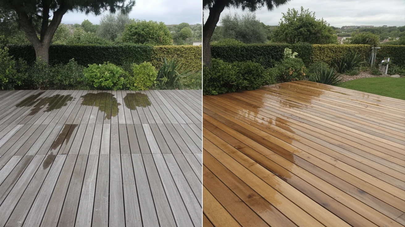Nettoyage et dégrisage de terrasse en bois Avignon