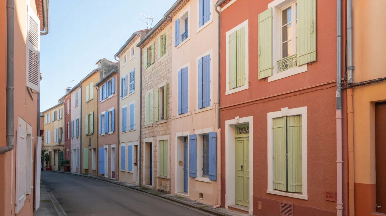 Façades provençales nettoyées dans les Bouches-du-Rhône