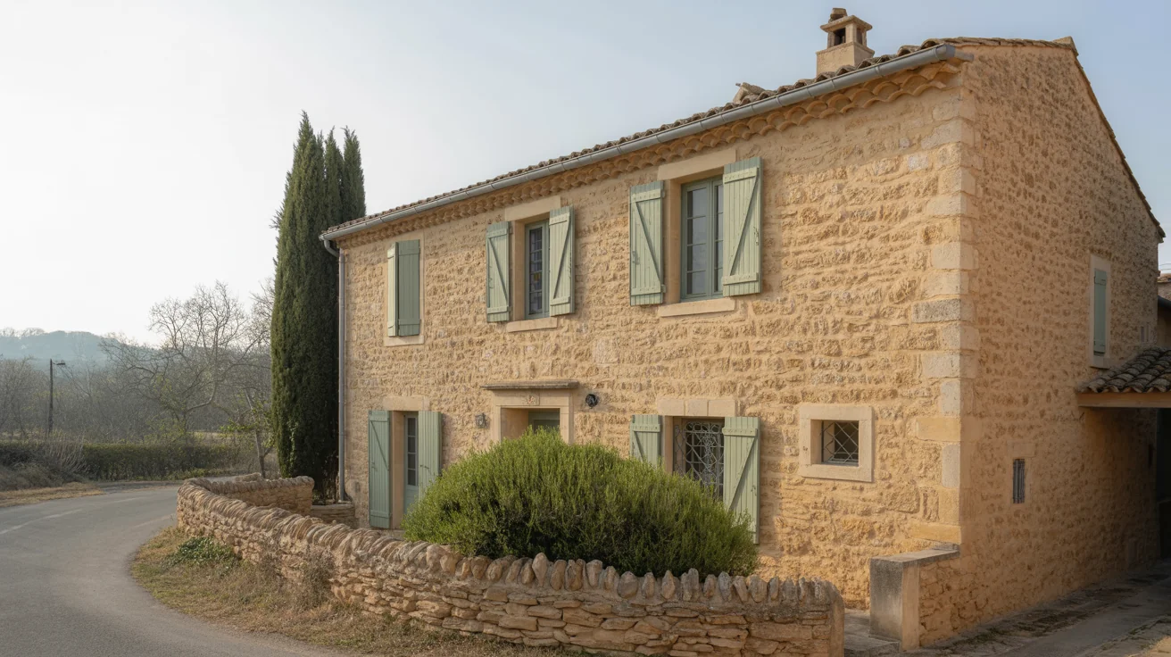 Mas provençal en pierre dans les Bouches-du-Rhône