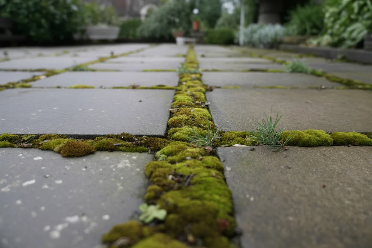 Démoussage joints terrasse Istres