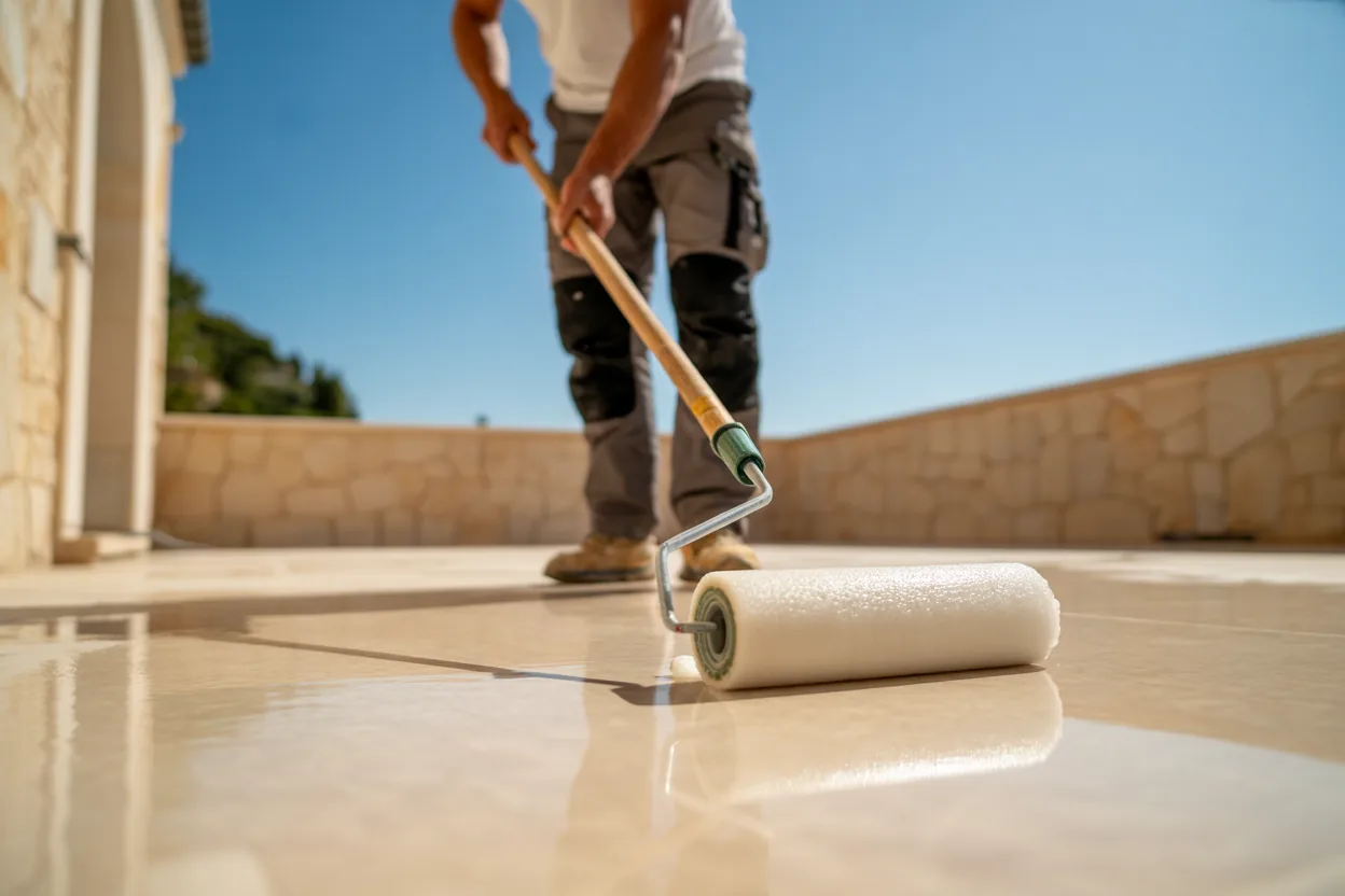 Hydrofuge terrasse Istres anti-sel