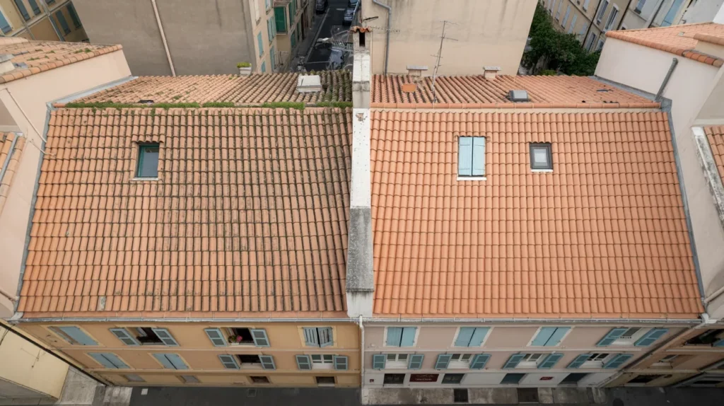 Toiture immeuble provençal Martigues