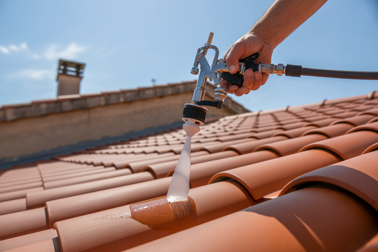 Traitement hydrofuge de toiture