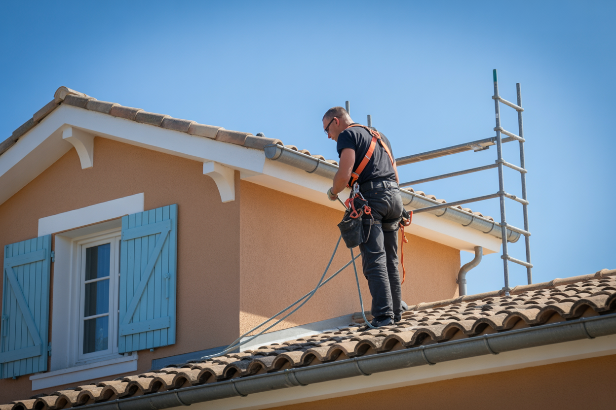 Accès en hauteur sécurisation toiture