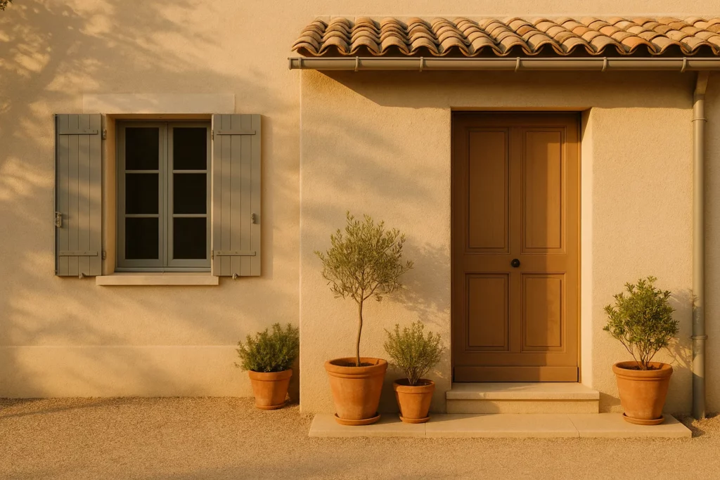 Maison provencale apres remise en ordre, ambiance douce et digne