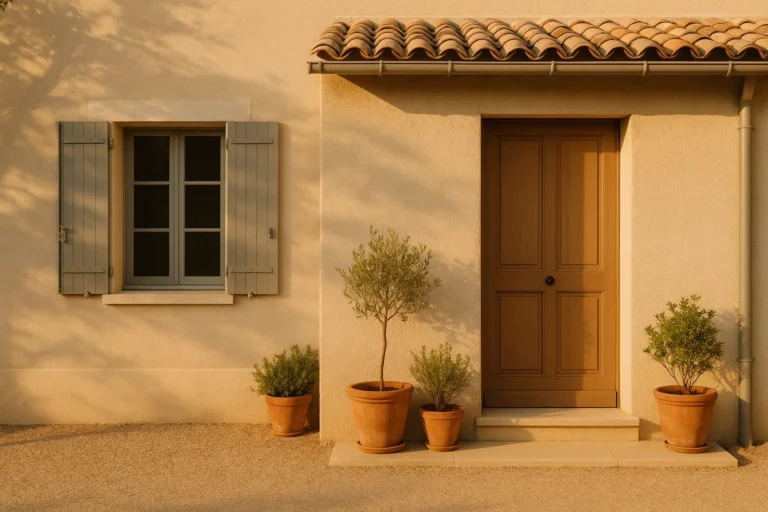 Maison provencale apres remise en ordre, ambiance douce et digne