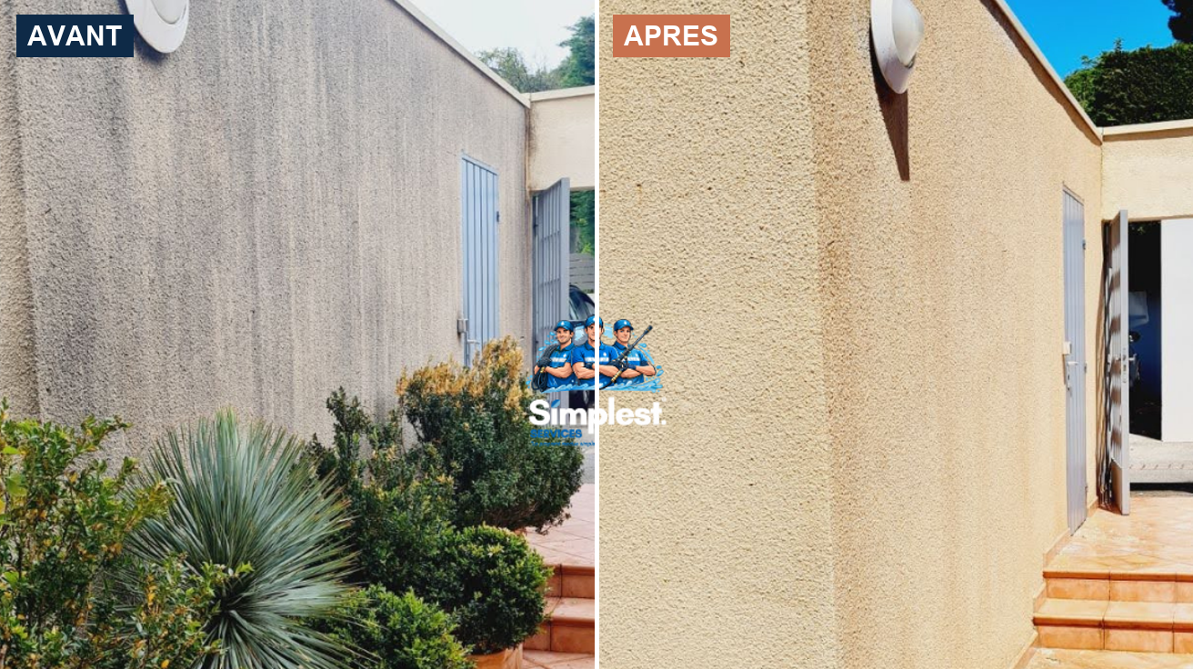 Nettoyage haute pression de fa&ccedil;ade
