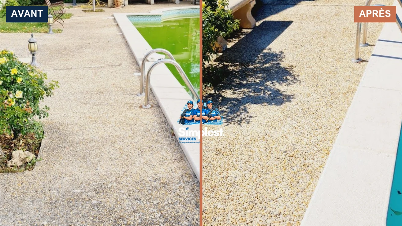 D&eacute;moussage de terrasse en profondeur dans le Vaucluse