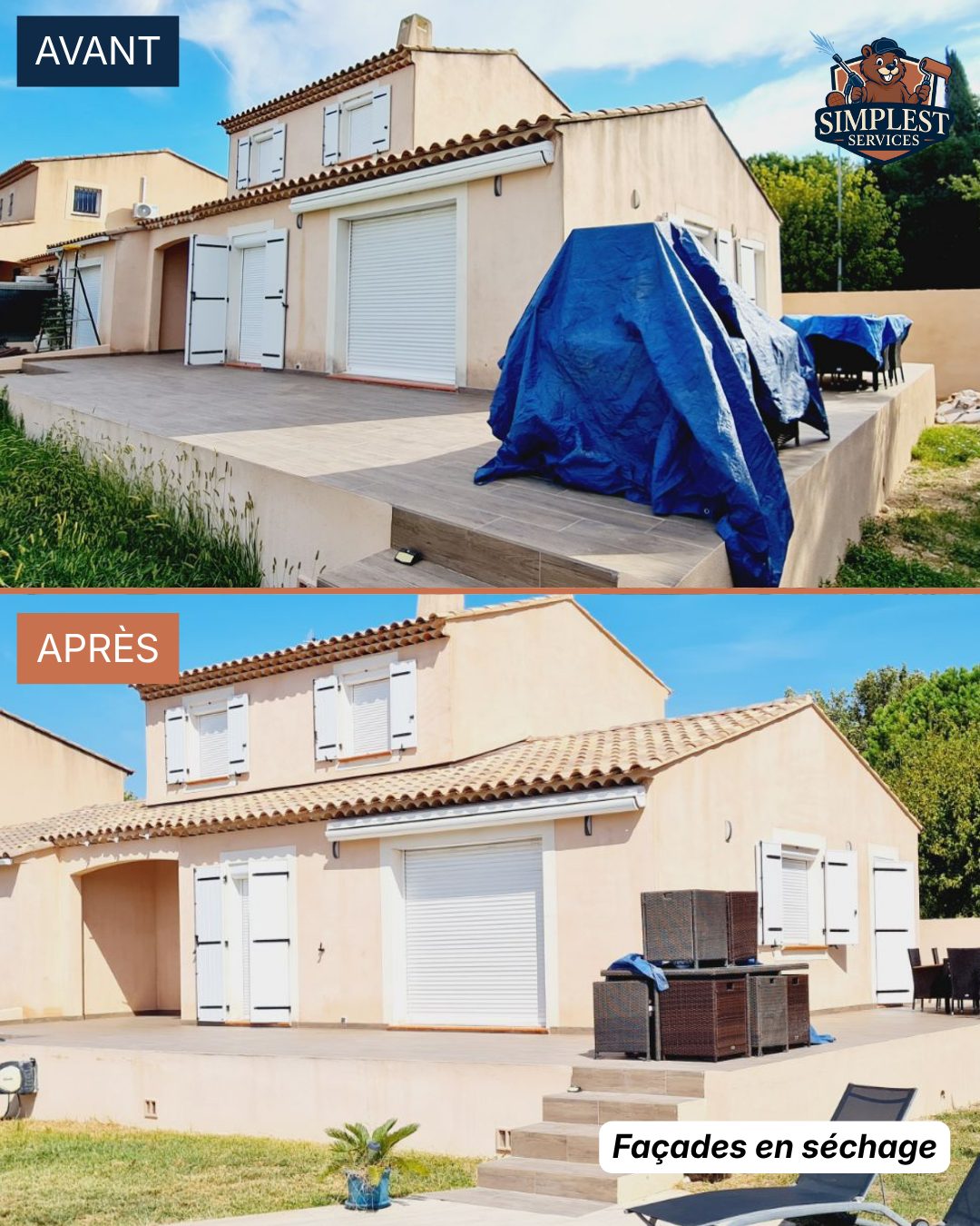 Nettoyage de façades à Berre-l&rsquo;Étang