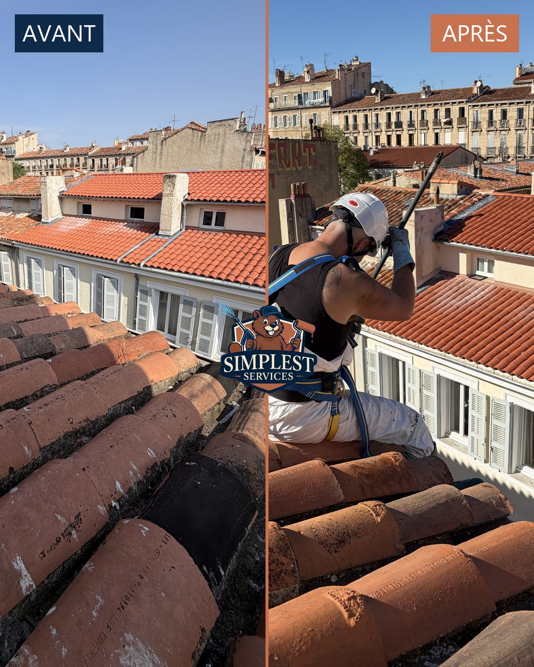 Nettoyage de toiture à Marseille